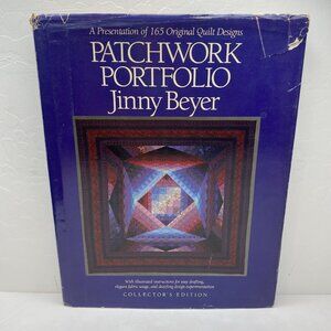Vintage 1989 Patchwork Portfolio Jinny Beyer Quilt Book Signed Copy Hilton Head